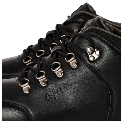 Black - Side - Original Penguin Mens Hiking Boots