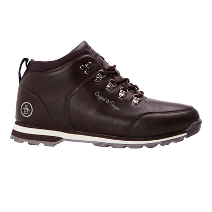 Brown - Front - Original Penguin Mens Hiking Boots