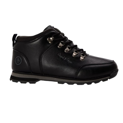 Black - Front - Original Penguin Mens Hiking Boots
