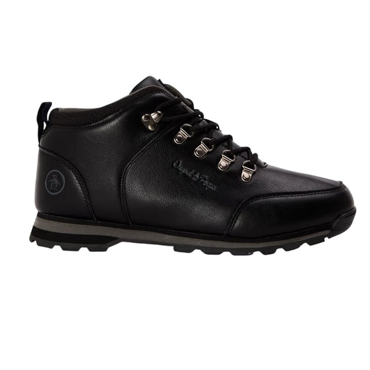 Black - Front - Original Penguin Mens Hiking Boots