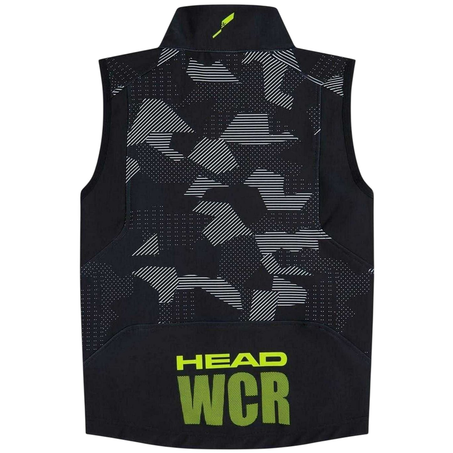 Black - Back - Head Childrens-Kids Geometric Lightweight Gilet