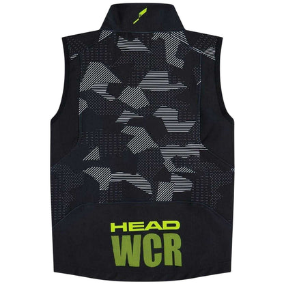 Black - Back - Head Childrens-Kids Geometric Lightweight Gilet