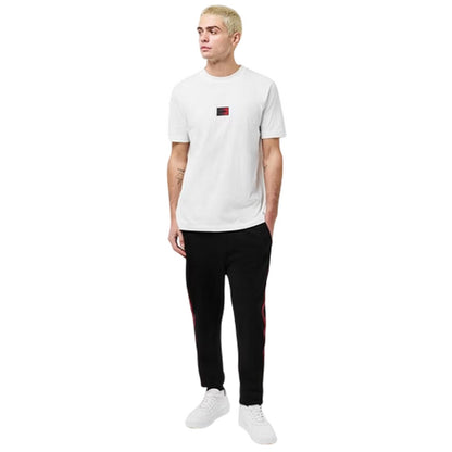 Black - Pack Shot - Hugo Mens Liam Cotton Logo Joggers