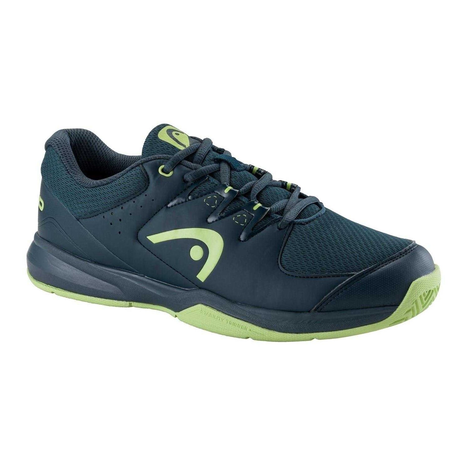 Navy Blue-Lime - Side - Head Mens Grid 3.5 Court Shoes