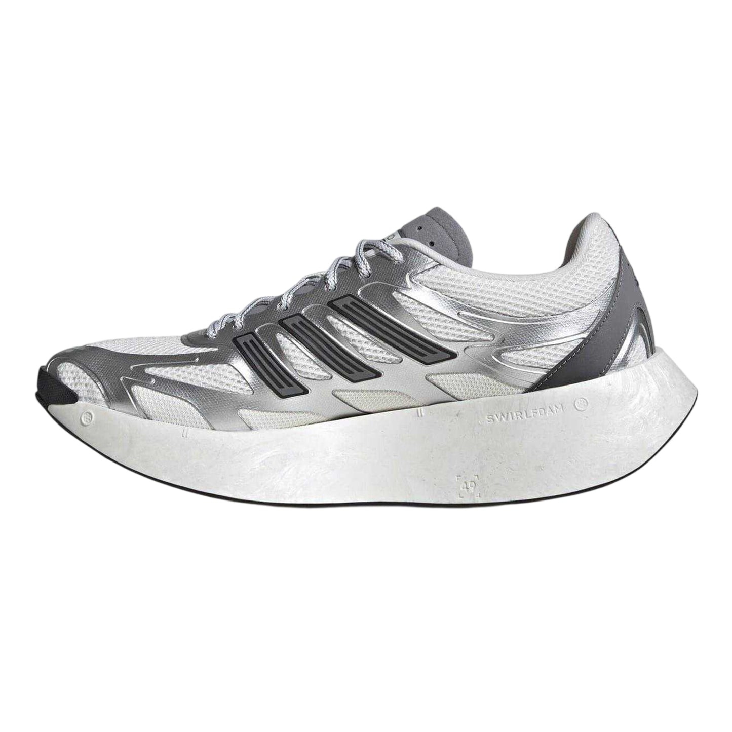 Silver - Side - Adidas Mens Adizero Aruku Trainers