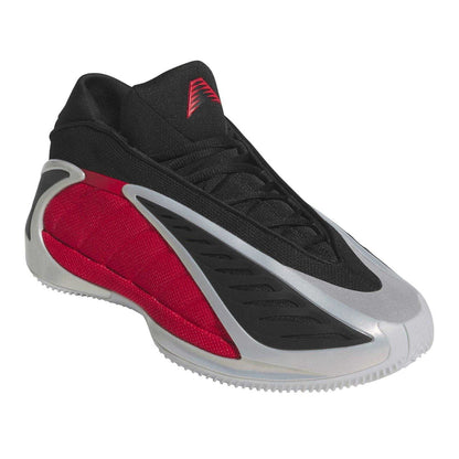 Silver-Red - Pack Shot - Adidas Mens Anthony Edwards Mesh Trainers
