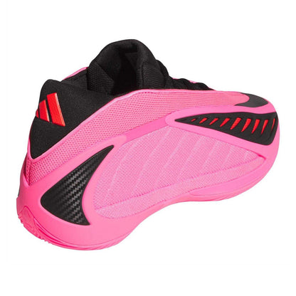 Pink-Black - Back - Adidas Mens Anthony Edwards Mesh Trainers