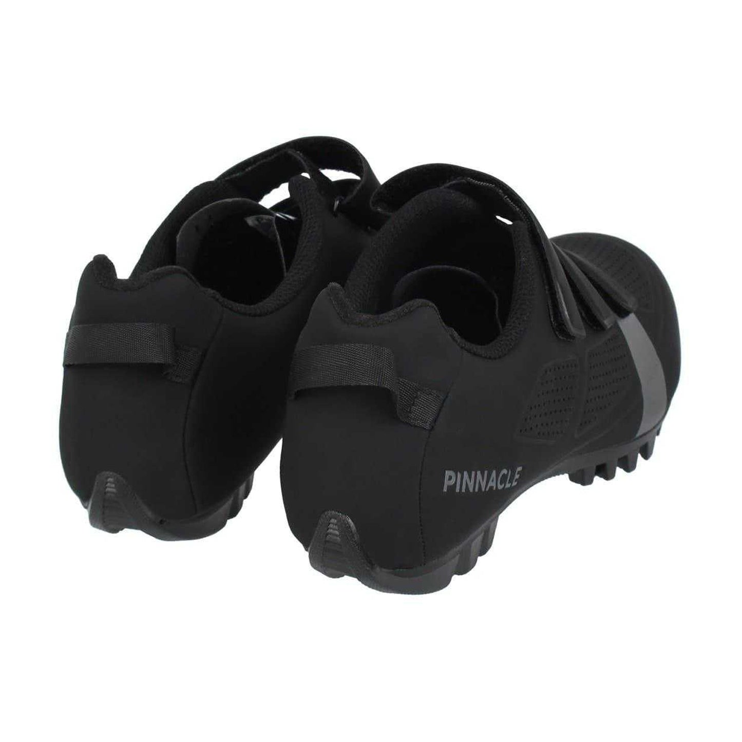 Black - Back - Pinnacle Mens Maple MTB 61 Leather Cycling Shoes