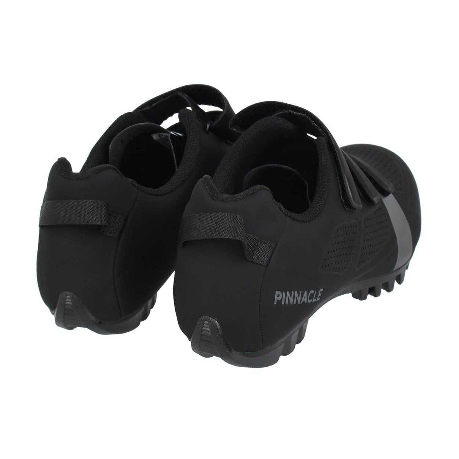 Black - Back - Pinnacle Mens Maple MTB 61 Leather Cycling Shoes