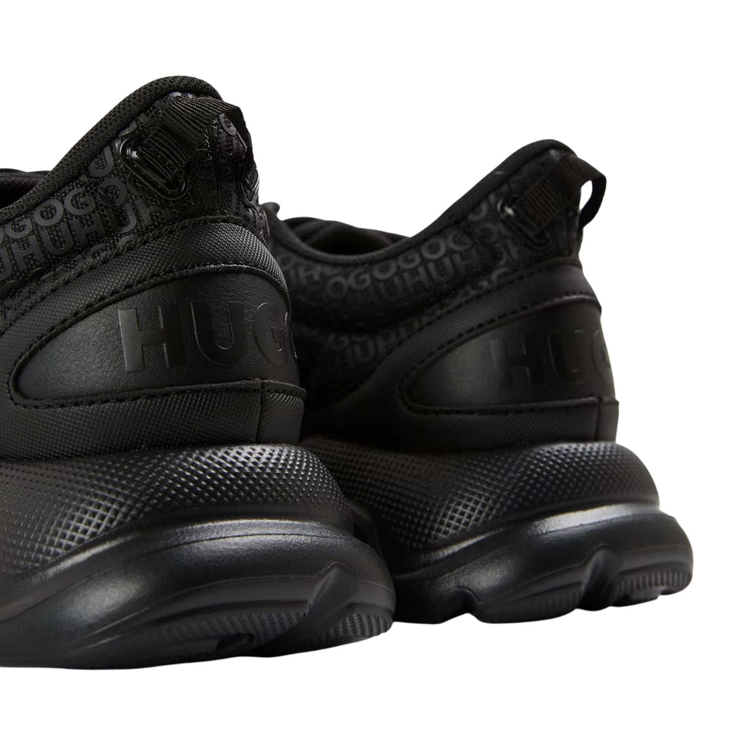 Black - Back - Hugo Mens Leon Trainers