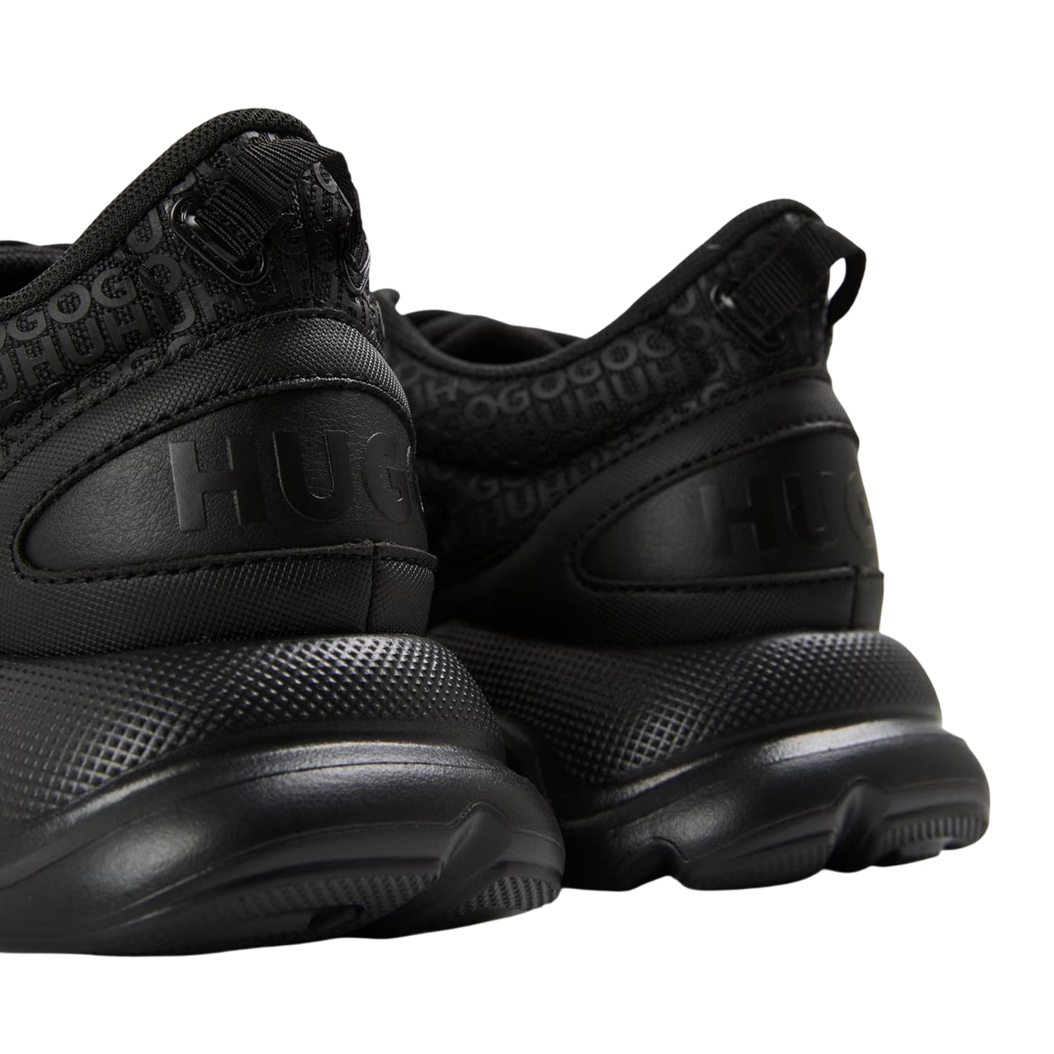 Black - Back - Hugo Mens Leon Trainers