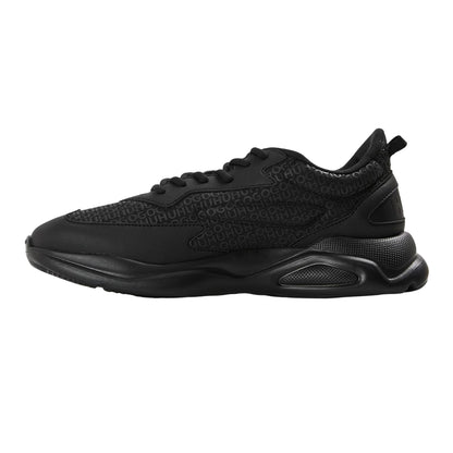 Black - Side - Hugo Mens Leon Trainers