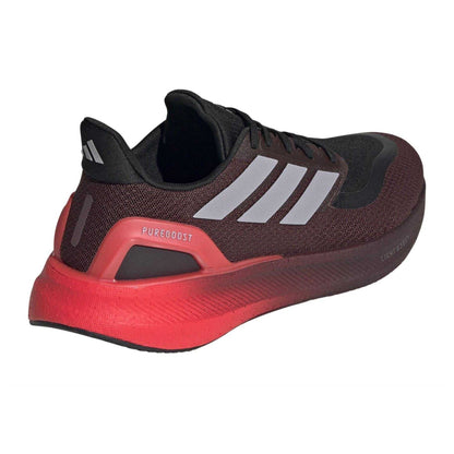 Red - Back - Adidas Mens Pureboost 5 Cushioned Running Trainers