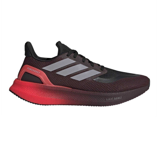 Red - Front - Adidas Mens Pureboost 5 Cushioned Running Trainers