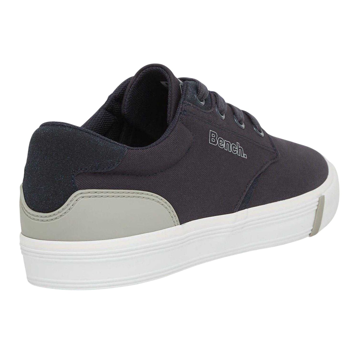 Navy - Back - Bench Mens Briscoe Canvas Flat Trainers