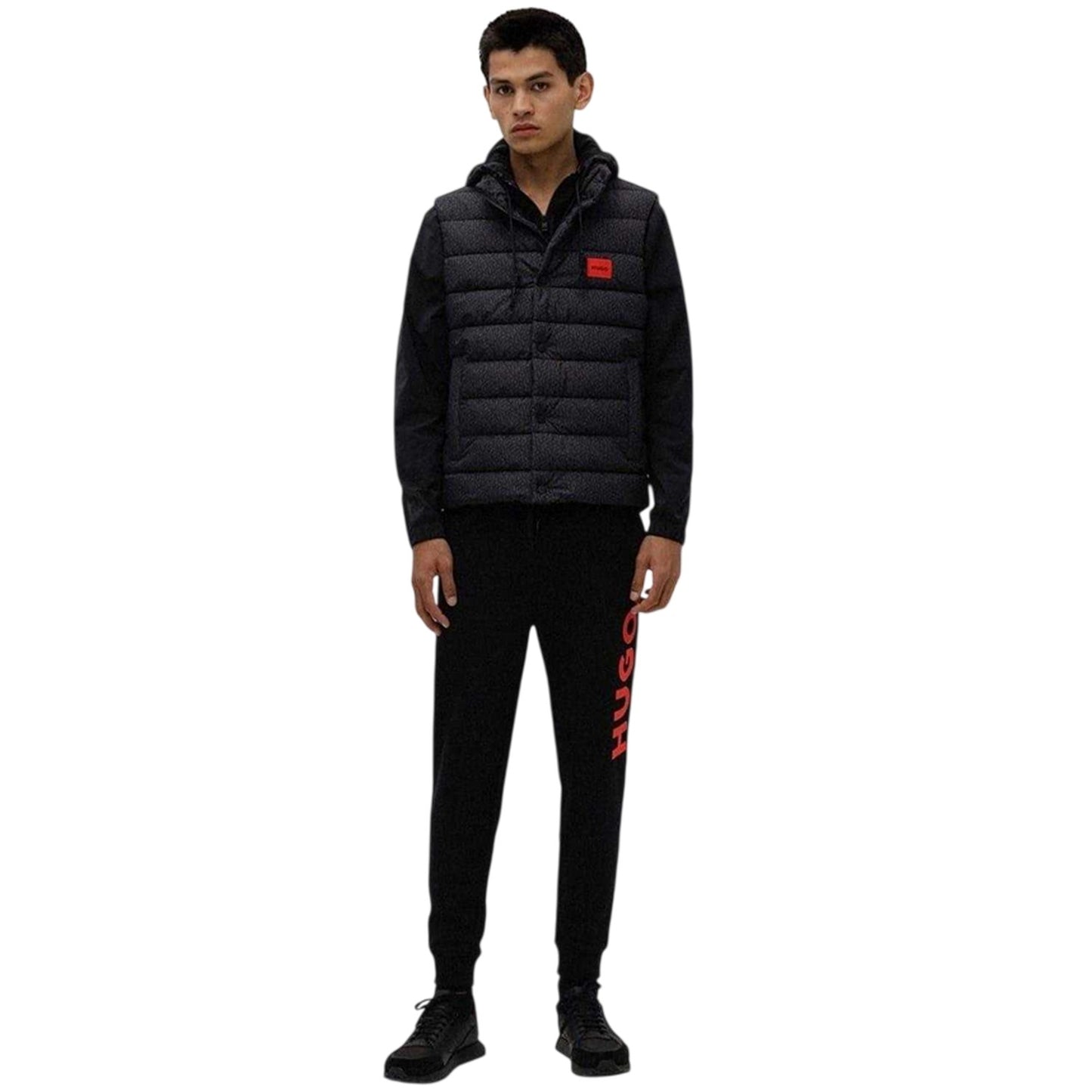 Black - Lifestyle - Hugo Mens Dutschi Logo Slim Joggers