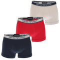 White-Red-Black - Front - Emporio Armani Mens Boxer Shorts (Pack of 3)