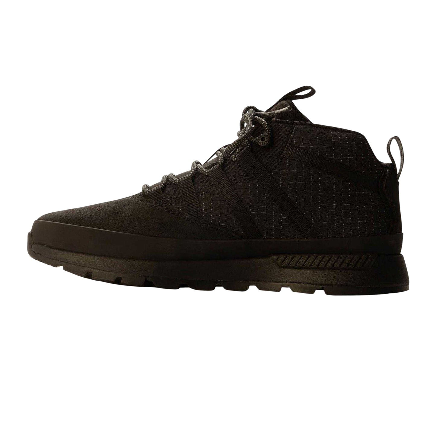 Black - Back - Timberland Childrens-Kids Trekker Leather Hiking Boots