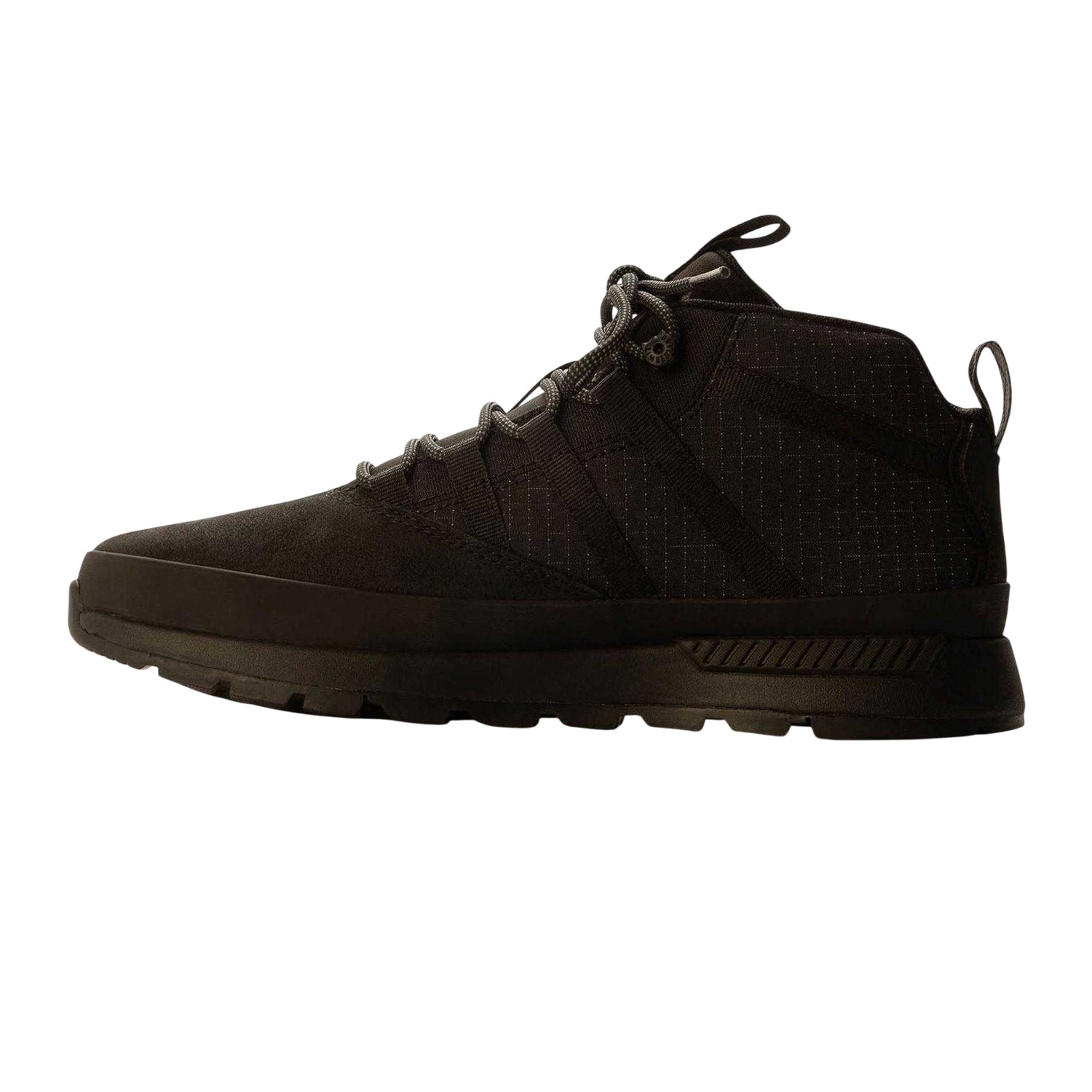 Black - Back - Timberland Childrens-Kids Trekker Leather Hiking Boots
