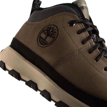 Taupe - Side - Timberland Mens Winsor Trail Leather GreenStride Trainers