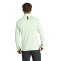 Green-Black - Back - Adidas Mens Quarter Zip Workout Track Top