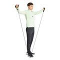 Green-Black - Pack Shot - Adidas Mens Quarter Zip Workout Track Top