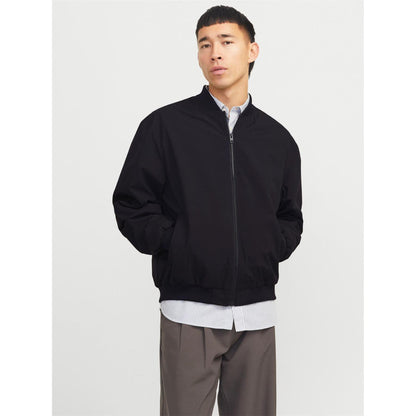 Black - Front - Jack And Jones Mens Bomber Jacket
