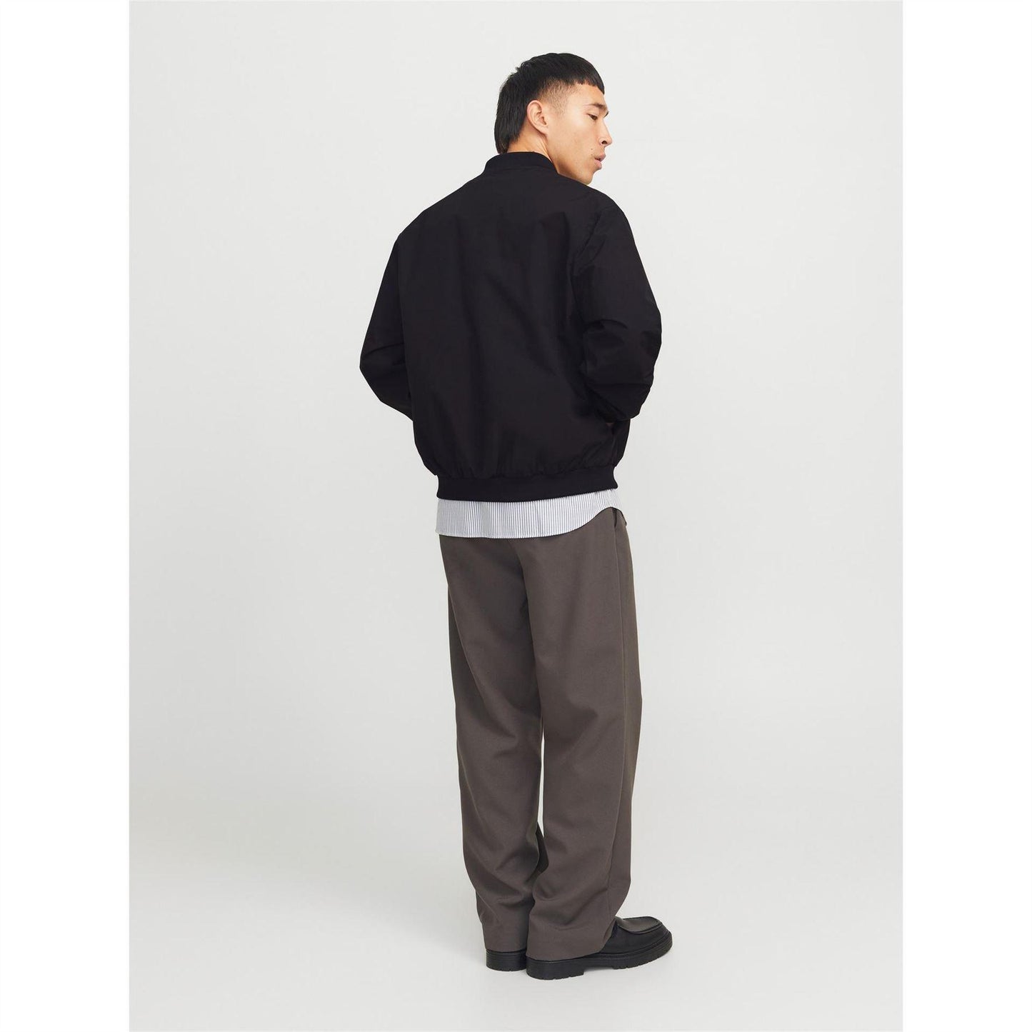 Black - Pack Shot - Jack And Jones Mens Bomber Jacket