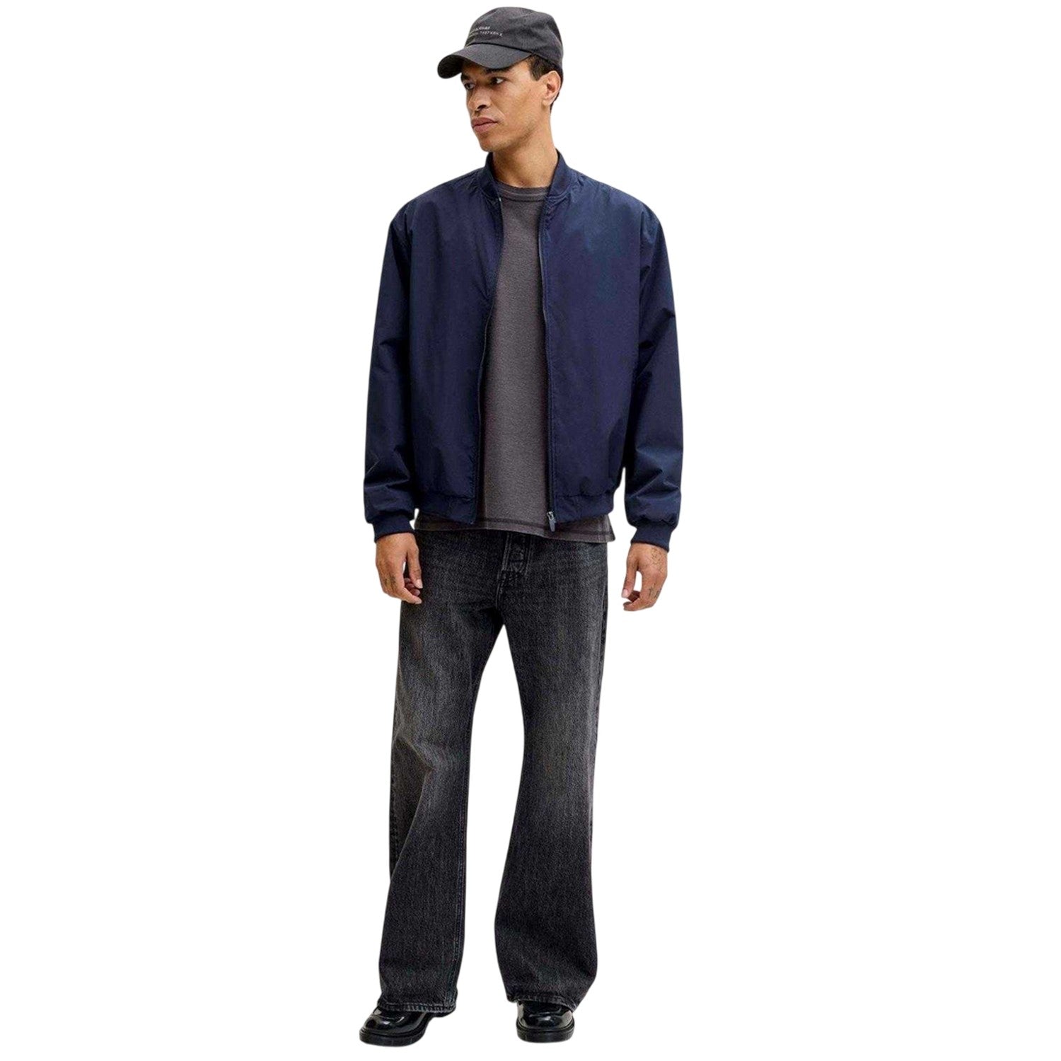 Navy Blazer - Pack Shot - Jack And Jones Mens Bomber Jacket