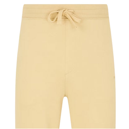 Beige - Side - Hugo Mens Fleece Logo Joggers