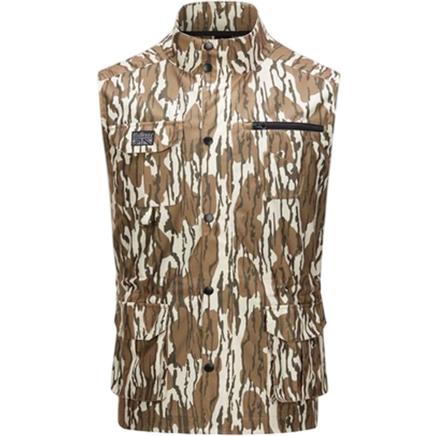 Sandy - Front - Diem Mens Camo Multi Pocket Gilet