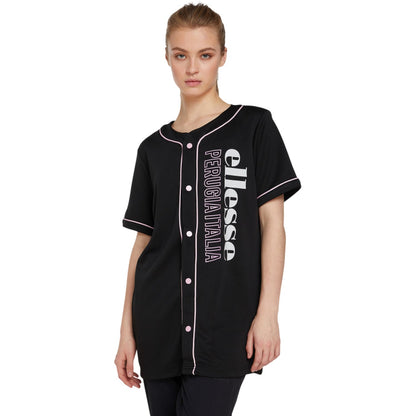 Black - Side - Ellesse Womens-Ladies Hybrid Jacket