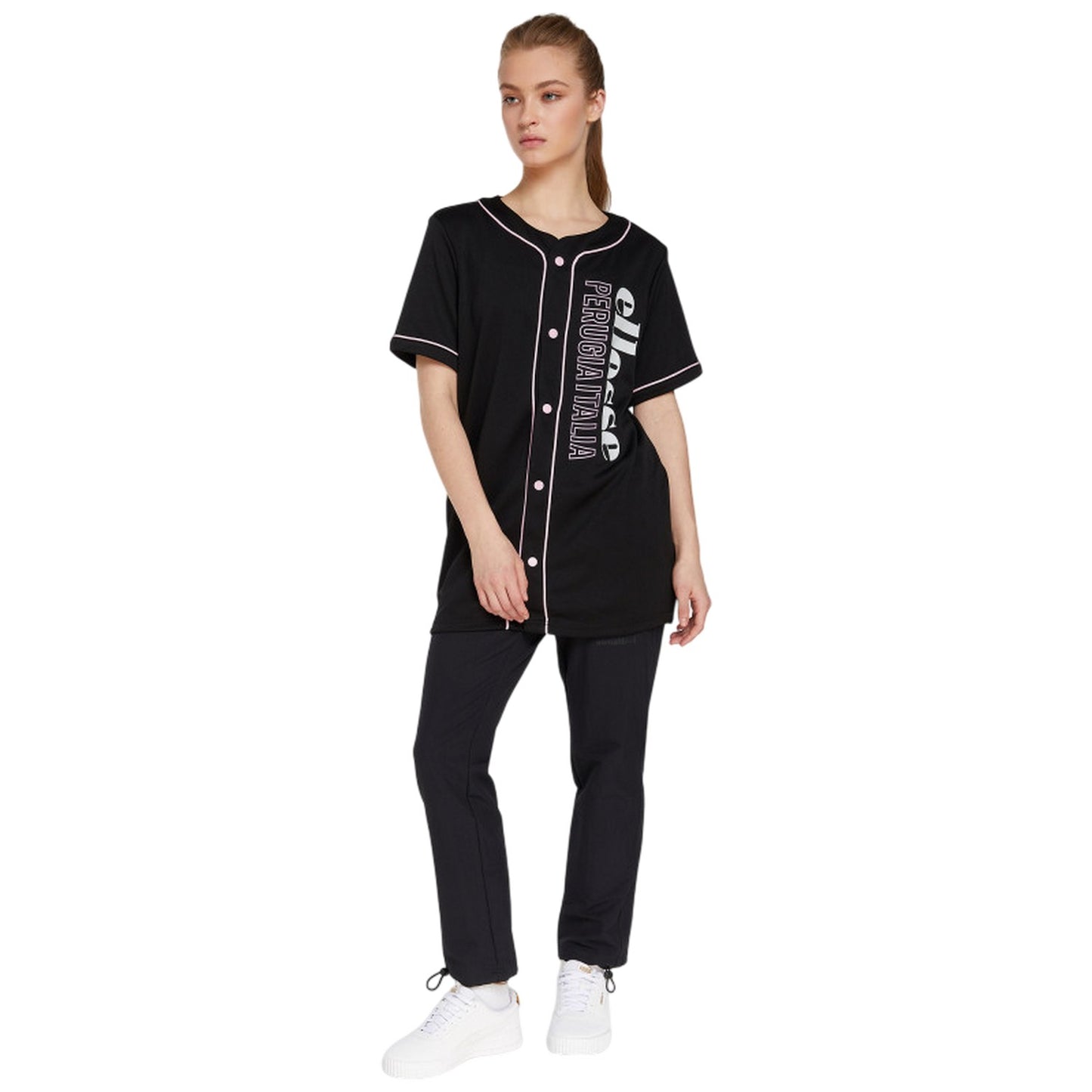 Black - Lifestyle - Ellesse Womens-Ladies Hybrid Jacket