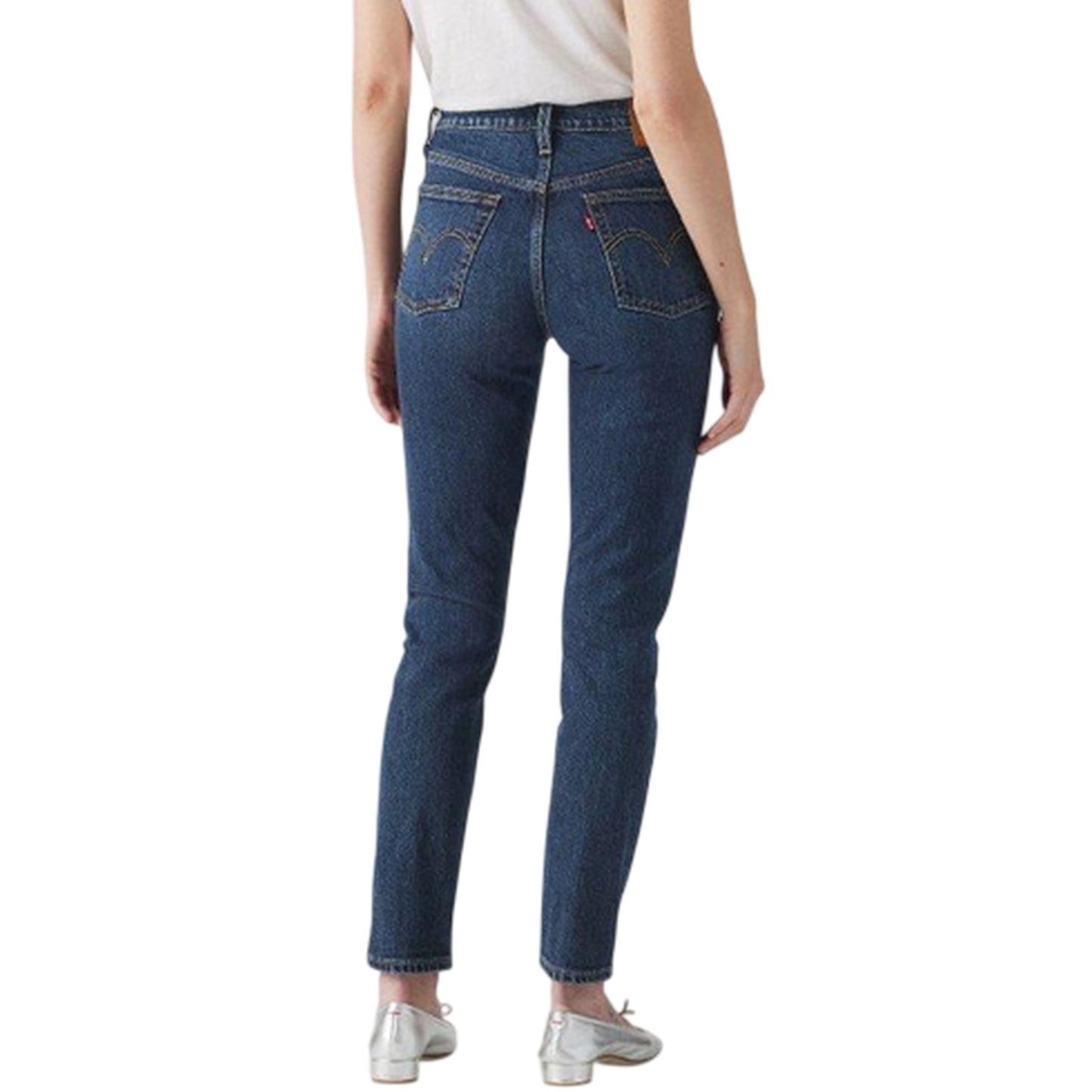 Dark Blue - Back - Levis Womens-Ladies 501 Same Intent Skinny Jeans