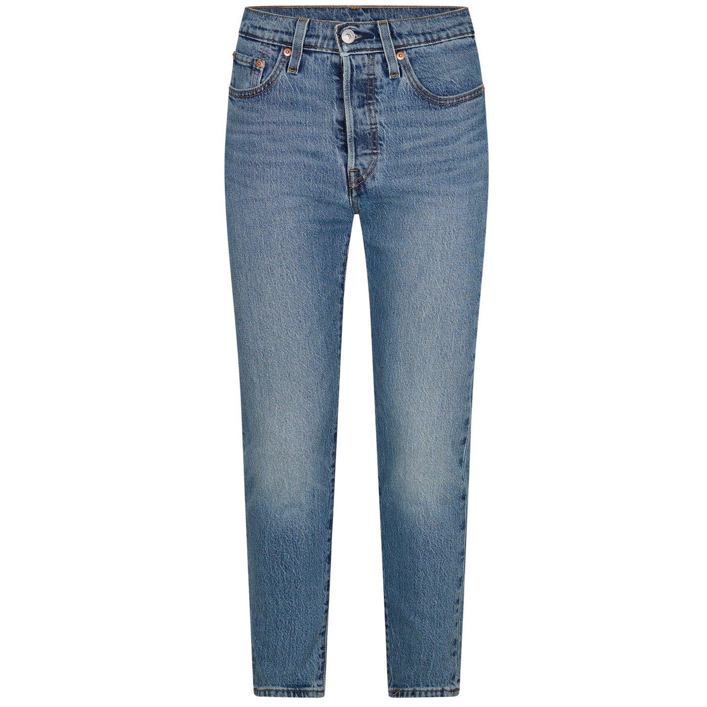 Light Blue - Front - Levis Womens-Ladies 501 Same Intent Skinny Jeans