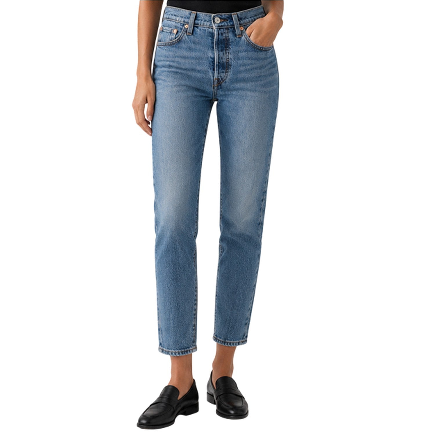 Light Blue - Side - Levis Womens-Ladies 501 Same Intent Skinny Jeans