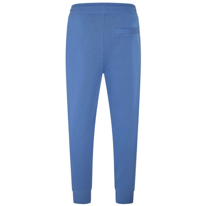 Medium Blue - Back - Hugo Mens Fleece Logo Relaxed Fit Joggers