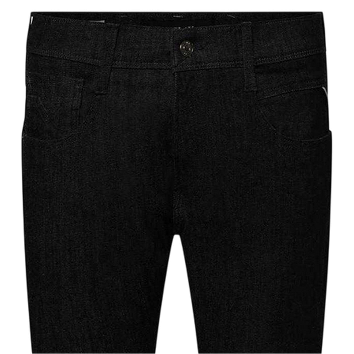 Black - Side - Replay Mens Anbass Cotton Blend Slim Jeans