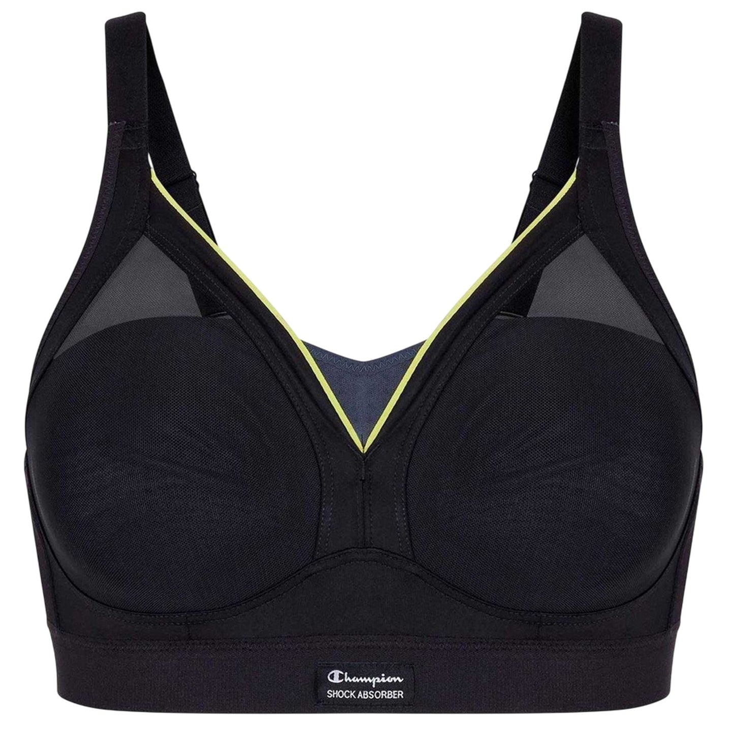 Black - Front - Champion Womens-Ladies Medium Support Sports Bra