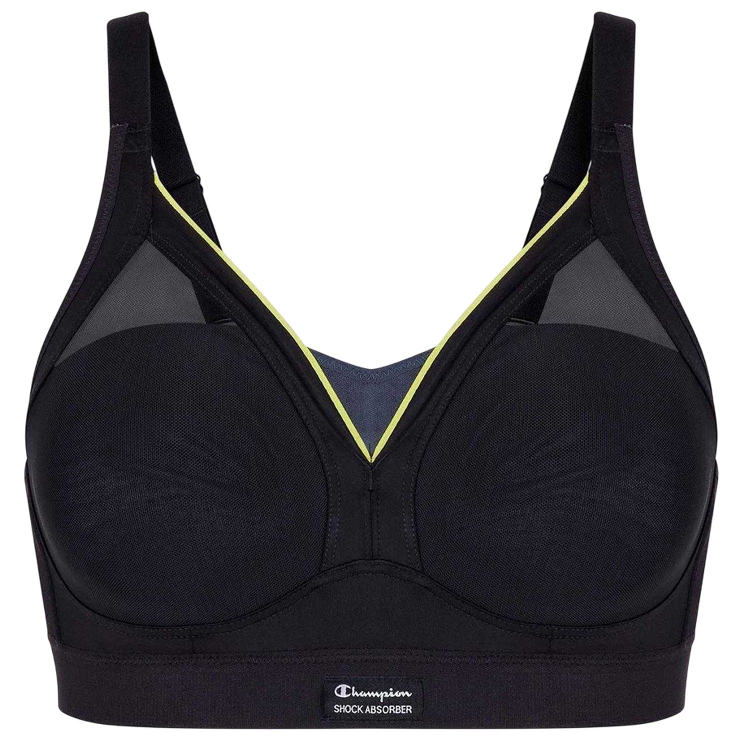 Black - Front - Champion Womens-Ladies Medium Support Sports Bra