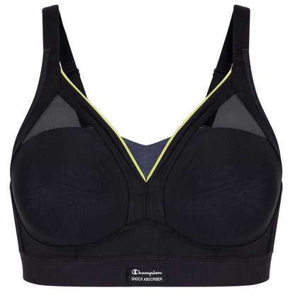 Black - Front - Champion Womens-Ladies Medium Support Sports Bra