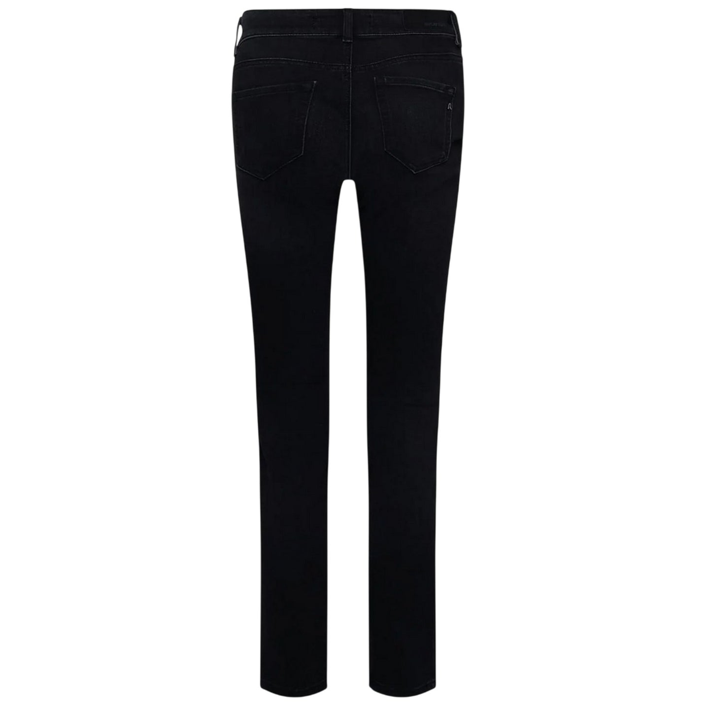 Grey - Back - Replay Womens-Ladies Faaby Slim Jeans