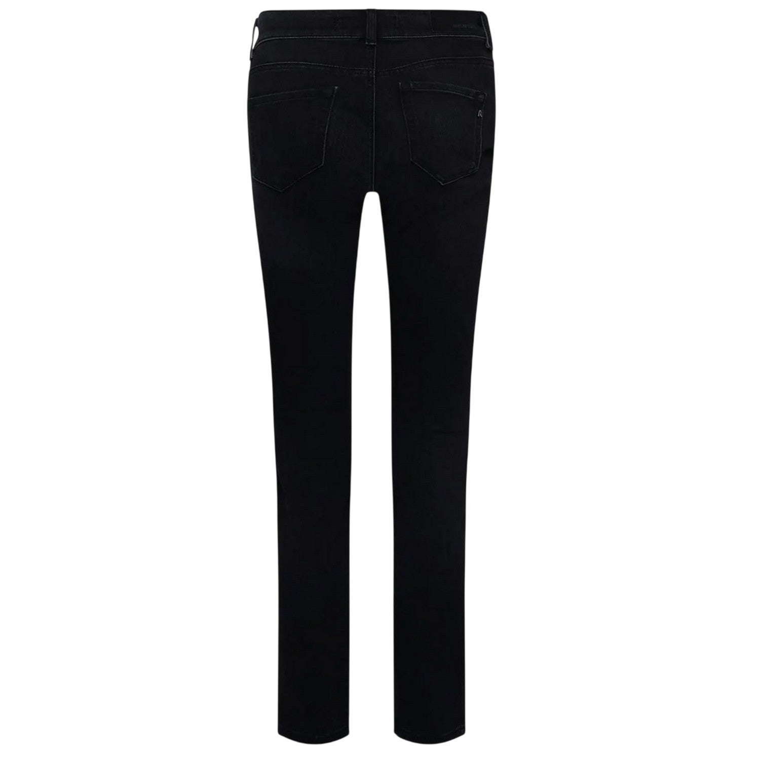 Grey - Back - Replay Womens-Ladies Faaby Slim Jeans