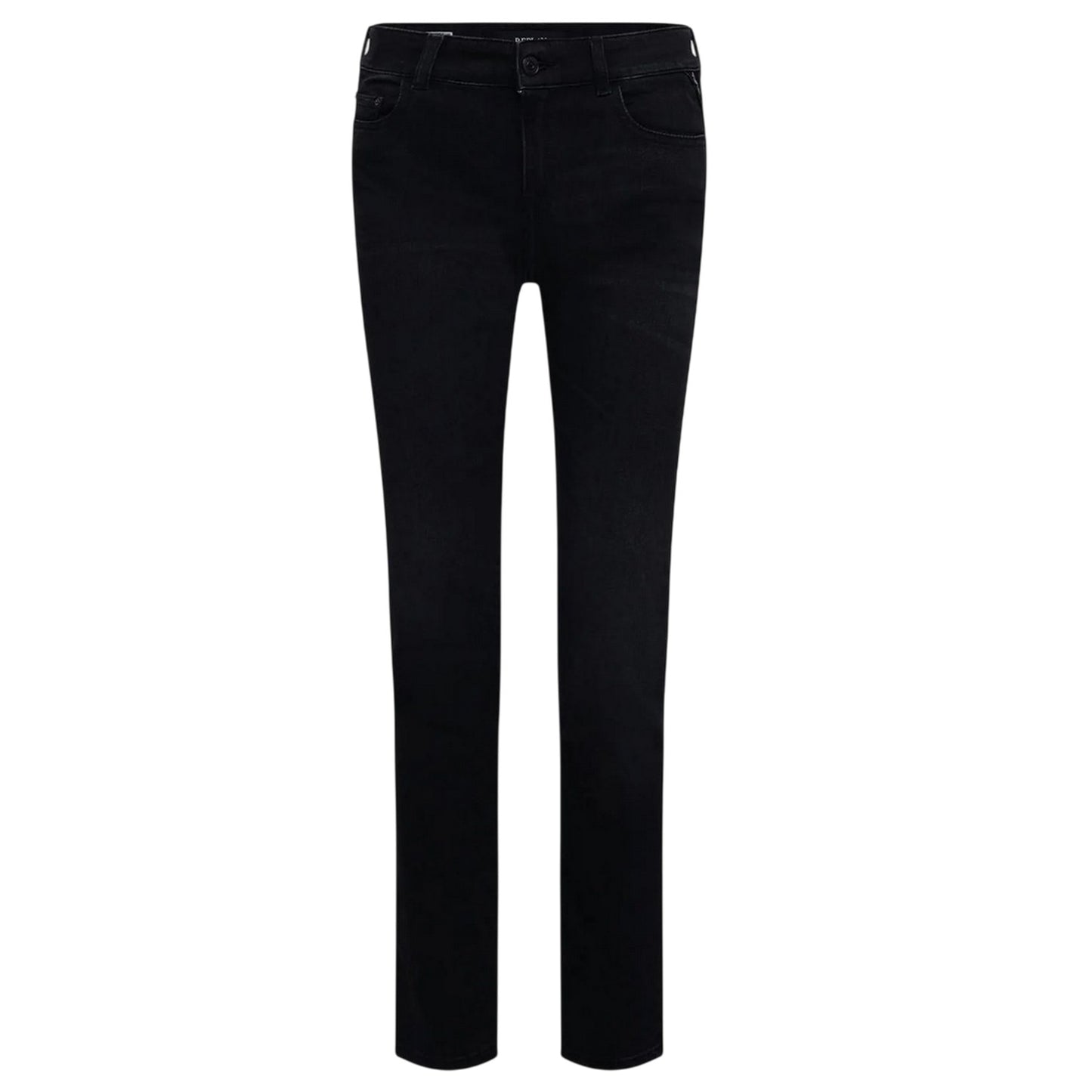 Grey - Front - Replay Womens-Ladies Faaby Slim Jeans