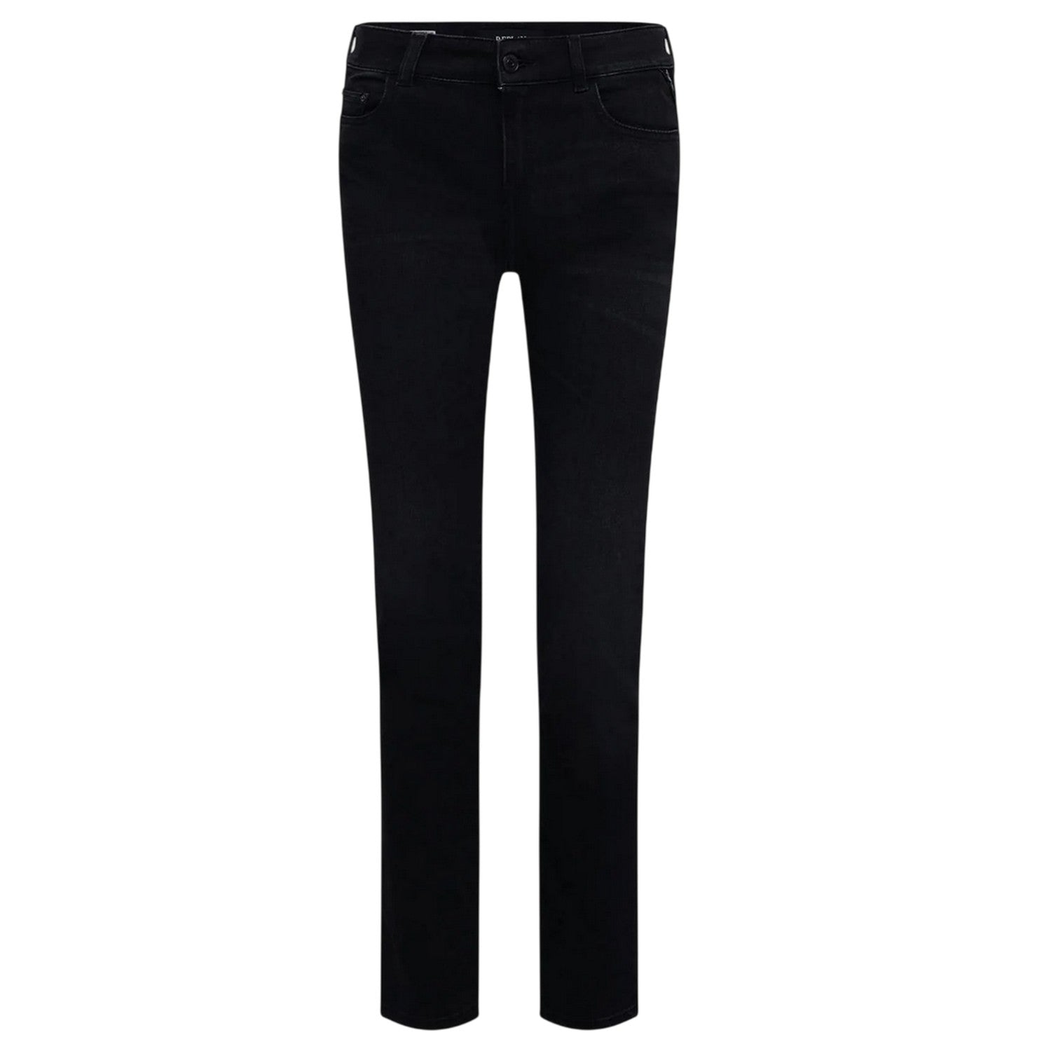Grey - Front - Replay Womens-Ladies Faaby Slim Jeans