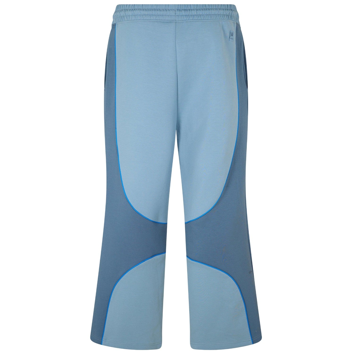 Medium Blue - Back - Hugo Mens Dinodie Woven Colour Block Joggers