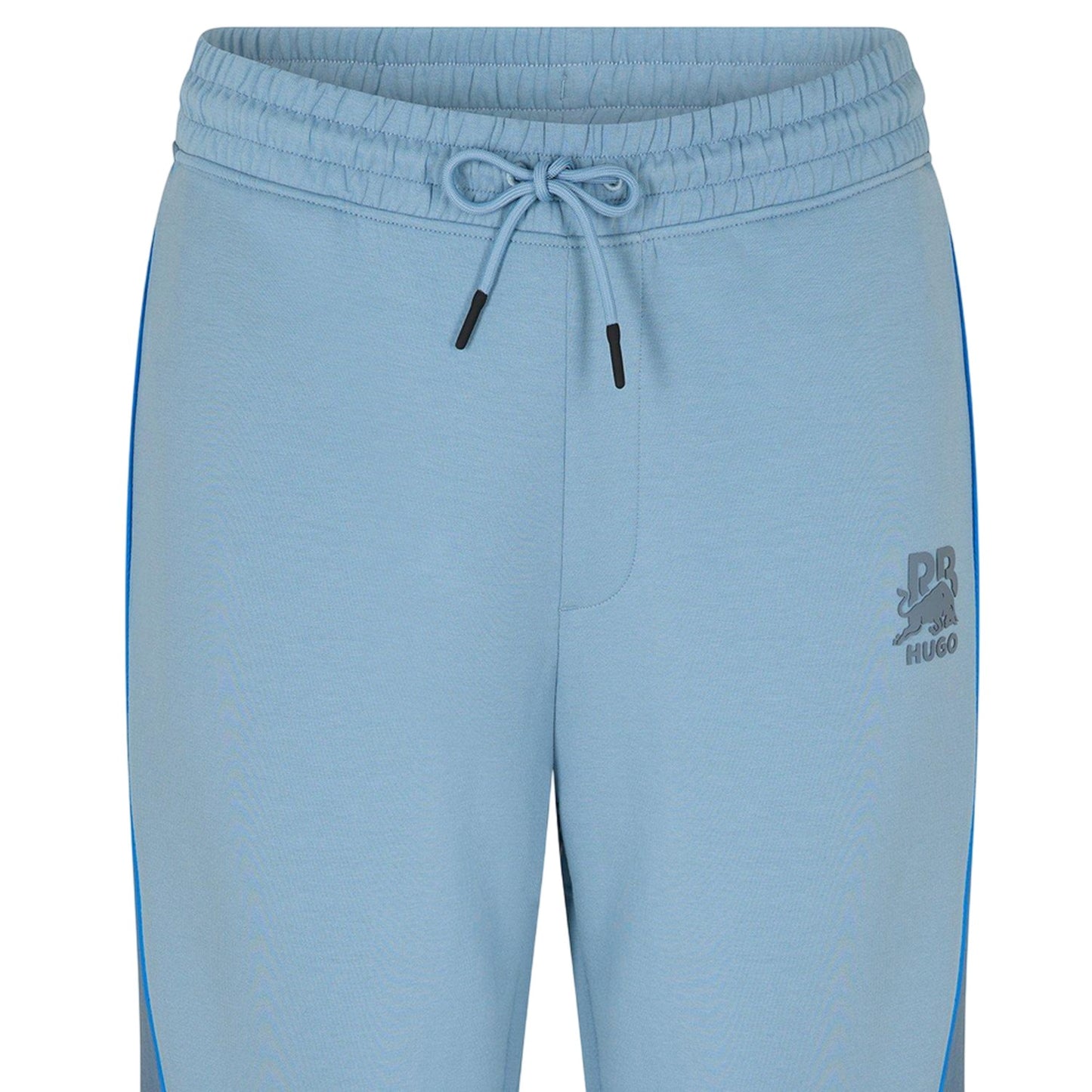 Medium Blue - Side - Hugo Mens Dinodie Woven Colour Block Joggers