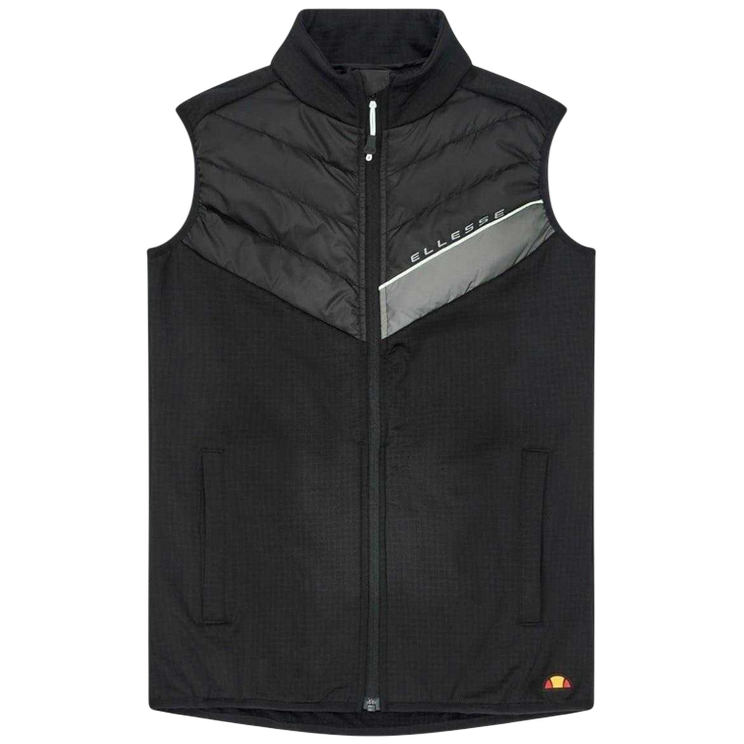 Black - Front - Ellesse Womens-Ladies Pogali Logo Lightweight Gilet