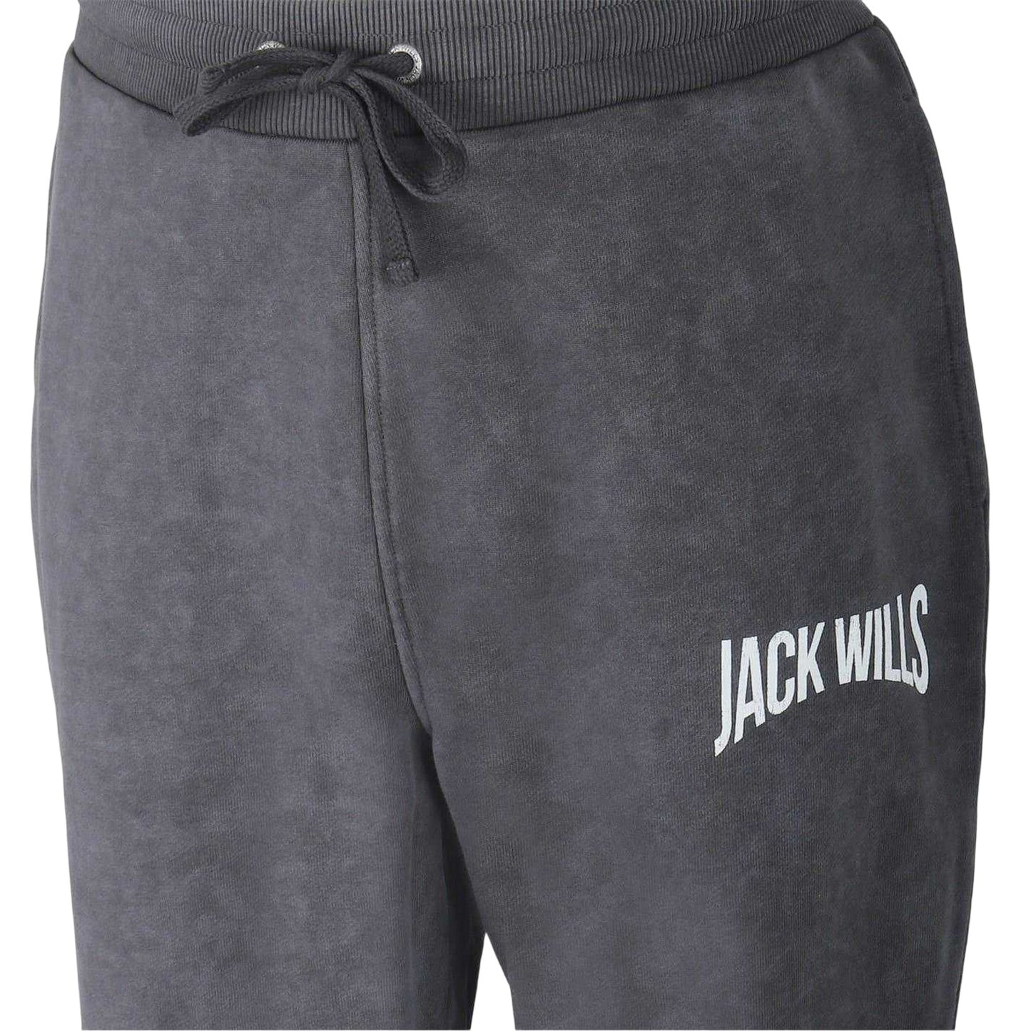 Forged Iron - Side - Jack Wills Mens Fleece Logo Regular Joggers
