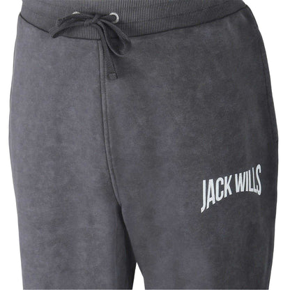 Forged Iron - Side - Jack Wills Mens Fleece Logo Regular Joggers
